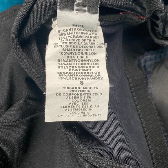 Vtg Longitude Shine Bright 4 Fold 1 Piece Swimsuit - Picture 9 of 9